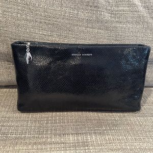 NEW🎁Rebecca Minkoff Croc Embossed Leather Clutch/Shoulder Bag NWT